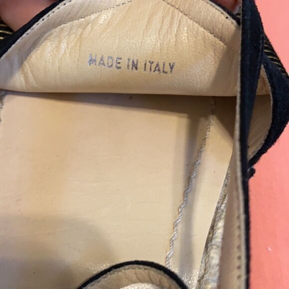 Jimmy Choo Donna Striped Metallic Espadrille 9.5 - Picture 14 of 16